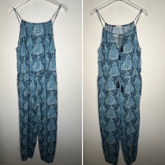 LSF Love Shack Fancy Paisley Cotton Boho Jumpsuit Size 2 - Picture 2 of 6